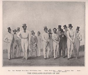 Het Engelse cricketelftal van 1846, 1912 door Unbekannt