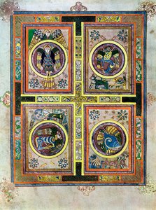 De Evangelische Symbolen, 800 AD door Unbekannt