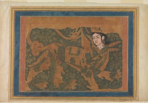 Het fabelachtige wezen Buraq door Unbekannt