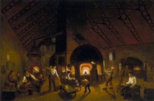 De Valken Glasfabriek door Unbekannt