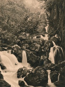 De watervallen van Lodore, 1902 door Unbekannt