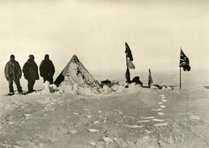 Het Zuidelijkste Kamp Na Zestig Uur Sneeuwstorm, februari 1909 door Unbekannt