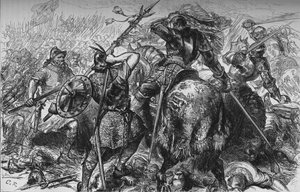 Het Gevecht om de Standaard bij Pinkie, 10 september 1547, ca. 1880 door Unbekannt