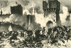 De laatste aanval op Constantinopel, 29 mei 1453 door Unbekannt