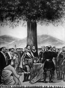 De Eerste Cabildo, 1519, jaren 1920 door Unbekannt