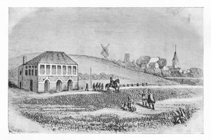 De eerste tribune op Newmarket, ca. 1765, 1911 door Unbekannt