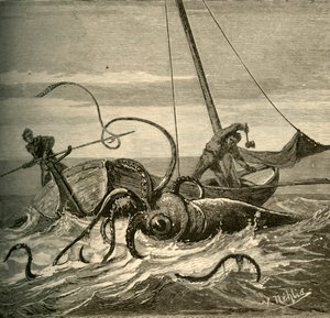 De Vissers Strijden met de Reuzeninktvis, 1881