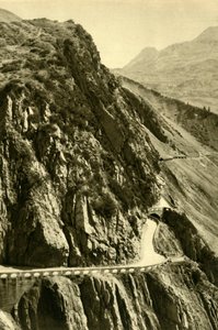 De Flexenpas, Vorarlberg, Oostenrijk, ca. 1935
