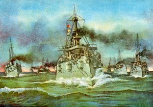 Het vliegende squadron, Spaans-Amerikaanse oorlog, 1898 door Unbekannt