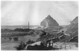 Het Fort van Dowlatabad op het Deccan Plateau, India, ca. 1860 door Unbekannt