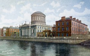 The Four Courts, Dublin, Ierland, ca. 1900s-ca. 1920s