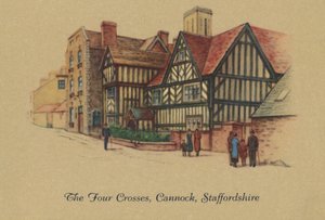 De Vier Kruisen, Cannock, Staffordshire, 1939 door Unbekannt
