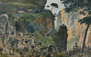 Het Franse Leger in de Bergen van Portugal door Unbekannt