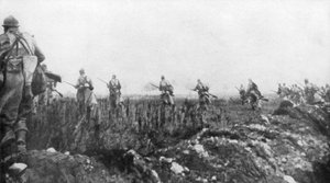 De Fransen lanceren hun offensief, 2e Slag bij Champagne, Frankrijk, 25 september 1915