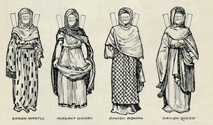 De Galerij van Britse Kostuums: De Kleding van Denen & Latere Angelsaksen, ca. 1934 door Unbekannt