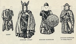 De Galerij van Britse Kostuums: De Kleding van Denen & Latere Angelsaksen, c1934 door Unbekannt