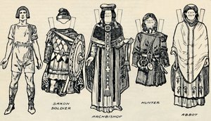 De Galerij van Britse Kostuums: De Kleding van Denen en Latere Angelsaksen, ca. 1934 door Unbekannt