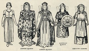 De galerij van Britse kostuums: De kleding van Denen en latere Angelsaksen, ca. 1934 door Unbekannt