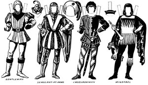 De galerij van Britse kostuums: de jurken gedragen in het bewind van Richard III, c1934 door Unbekannt