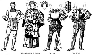 De galerij van Britse kostuums: De jurken gedragen in het bewind van Richard III, c1934 door Unbekannt