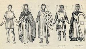De galerij van Britse kostuums: Soorten kleding in de vroege Plantagenettijd door Unbekannt