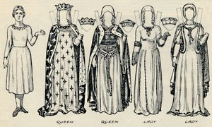De galerij van Britse kostuums: Wat mannen en vrouwen droegen in de tijd van Hendrik III door Unbekannt