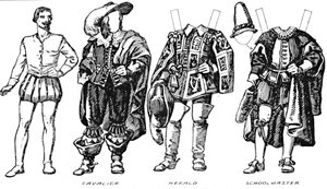 De galerij van historische kostuums: Enkele jurken van Cavaliers en Roundheads, ca. 1934 door Unbekannt