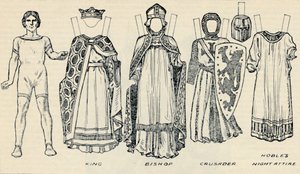 De Galerij van Historische Kostuums: De Jurken Gedragen in de Dagen van Richard I door Unbekannt