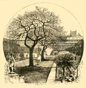 De Tuinen van het Palais Royal, Parijs, 1890