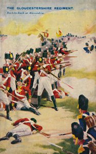 Het Gloucestershire Regiment. Rug-aan-rug in Alexandrië, 1801