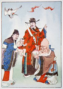 De goden van geluk, kantoor en lange levensduur, 1922