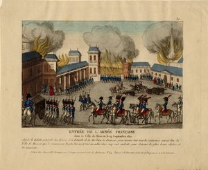 De Grande Armée betreedt de stad Moskou door Unbekannt