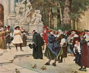 De Grote Keurvorst ontvangt immigranten, 1936 door Unbekannt