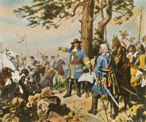 De commandanten van de Grote Keurvorst voor de Slag bij Fehrbellin, 28 juni 1675, 1936