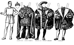 De Grote Galerij van Britse Kostuums: Kleding gedragen in de tijd van Hendrik de Achtste, ca. 1934 door Unbekannt