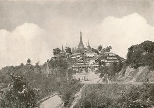 De Grote Pagode, Moulmein, 1900 door Unbekannt