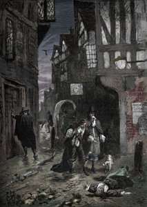 De Grote Pest: scènes in de straten van Londen, 1665-1666 door Unbekannt