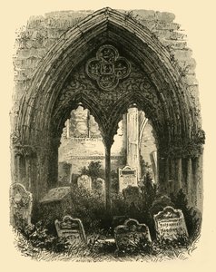 Het grote portaal, Crowland Abbey, 1898 door Unbekannt