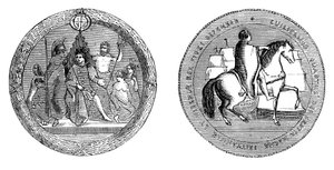Het grote zegel van koning Willem IV, ca. 1895