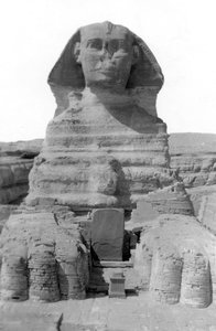 De Grote Sfinx van Gizeh, Egypte, mei 1949 door Unbekannt