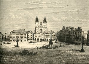 Het Grote Plein, Praag, 1890