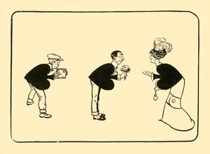 De begroeting op de drie schoppen, 1910 door Unbekannt