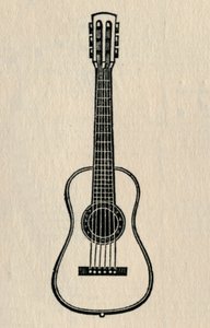 De Gitaar, 1895 door Unbekannt