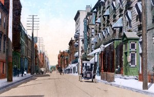 De Halifax en Queens Hotels, Hollis Street, Halifax, Nova Scotia, Canada, 1911