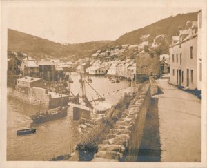 De haveningang - Polperro, 1927
