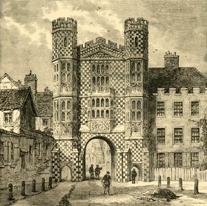 De Holbein Poort, Whitehall, 1881 door Unbekannt