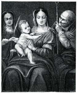 De Heilige Familie met St. Catharina, 1769, 1870 door Unbekannt