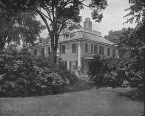 Het huis van de dichter Longfellow, Cambridge, Massachusetts, VS, ca. 1900 door Unbekannt