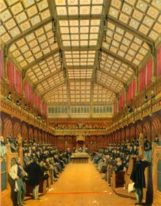 Het Lagerhuis Tijdens Een Debat, 1858, 1947 door Unbekannt