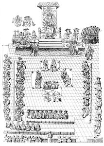 Het Hogerhuis, met Hendrik VIII op de troon
